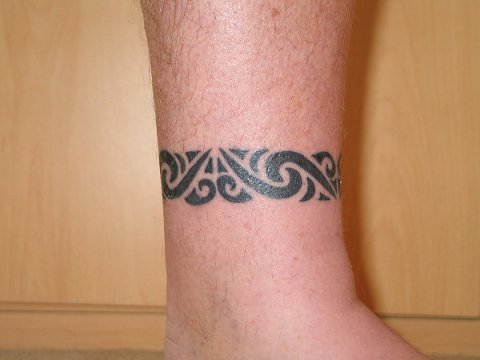 Martin - Maori armband: real inked placement tattoo photo thumbnail