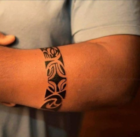 Sadiq - Protective band: real inked placement tattoo photo thumbnail