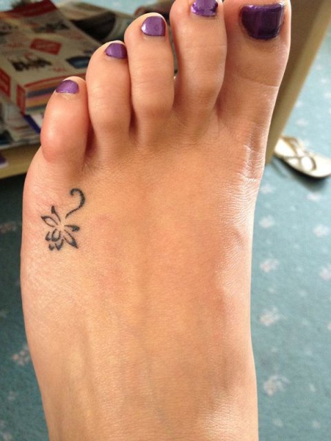 Silvia - Lotus: real inked placement tattoo photo thumbnail