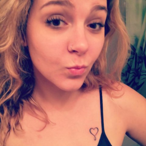 Stephy - Infinity heart: real inked placement tattoo photo thumbnail