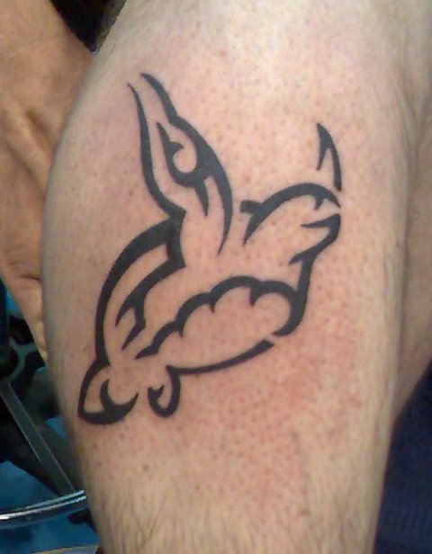 Steve - sea turtle: real inked placement tattoo photo thumbnail