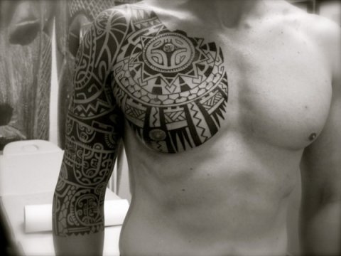 Tanne - Poly piece: real inked placement tattoo photo thumbnail