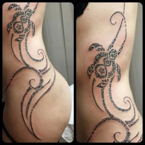 Vanessa - Hui composition: inked placement tattoo photo thumbnail