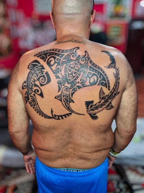 Guest - Manta and sharks: inked placement tattoo photo thumbnail