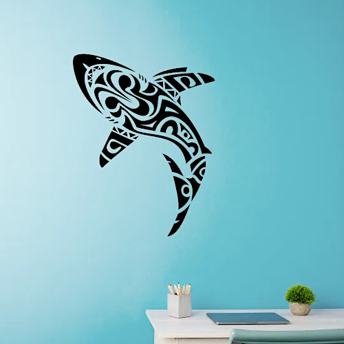 Melanesia shark tattoo